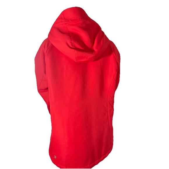 All In Motion Winter Jacket Women's Medium Parka Red Hooded Water Repellent M - Picture 4 of 6